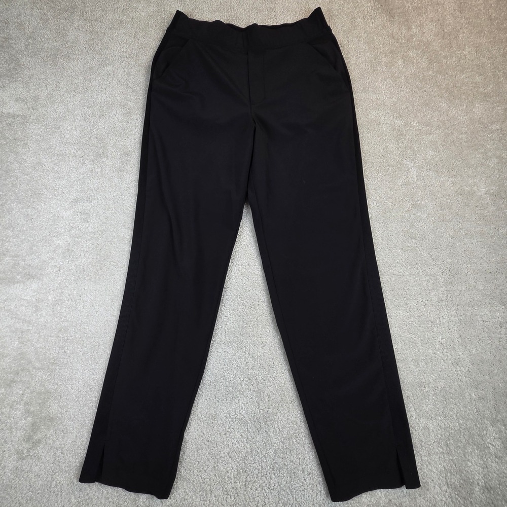 Athleta Brooklyn Mid Rise Ankle Pant Women Size 4 Black Travel Commute Workwear